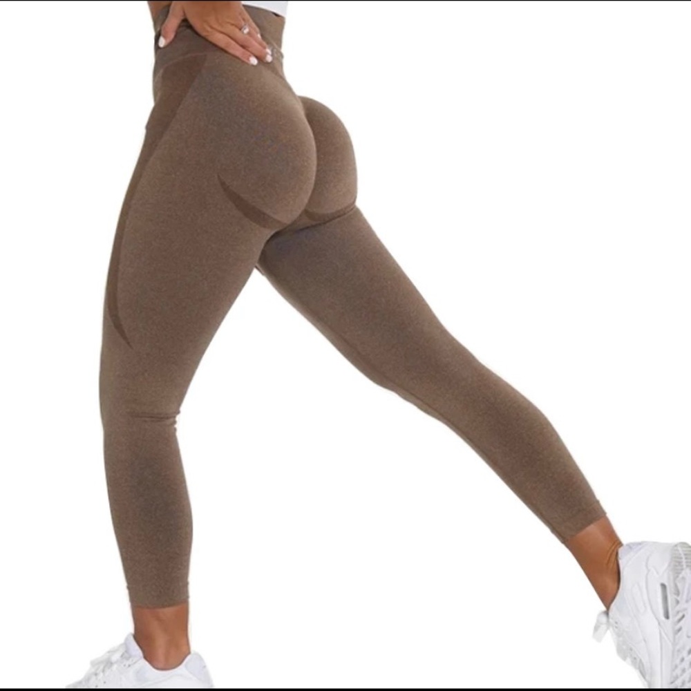 Brown Mocha Seamless Contouring Leggings